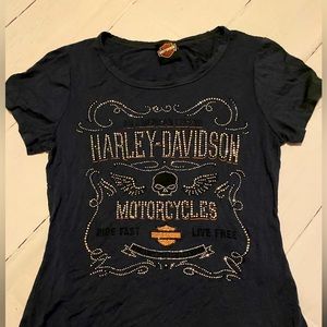 Harley Davidson Bling Tee!!